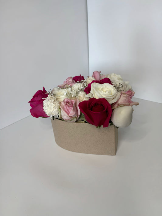 Heart Strawberry Flower Box