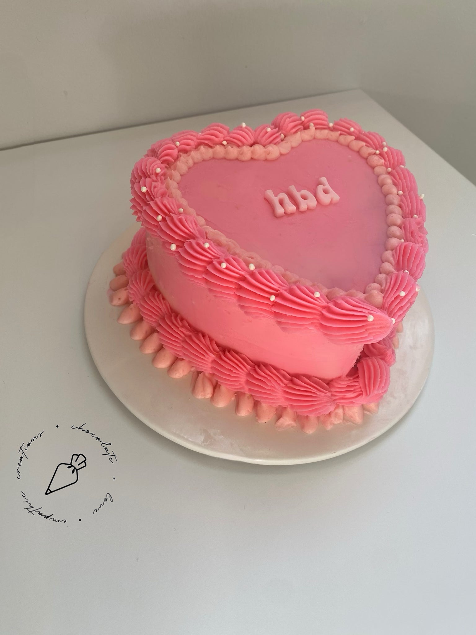 Vintage Heart Cake