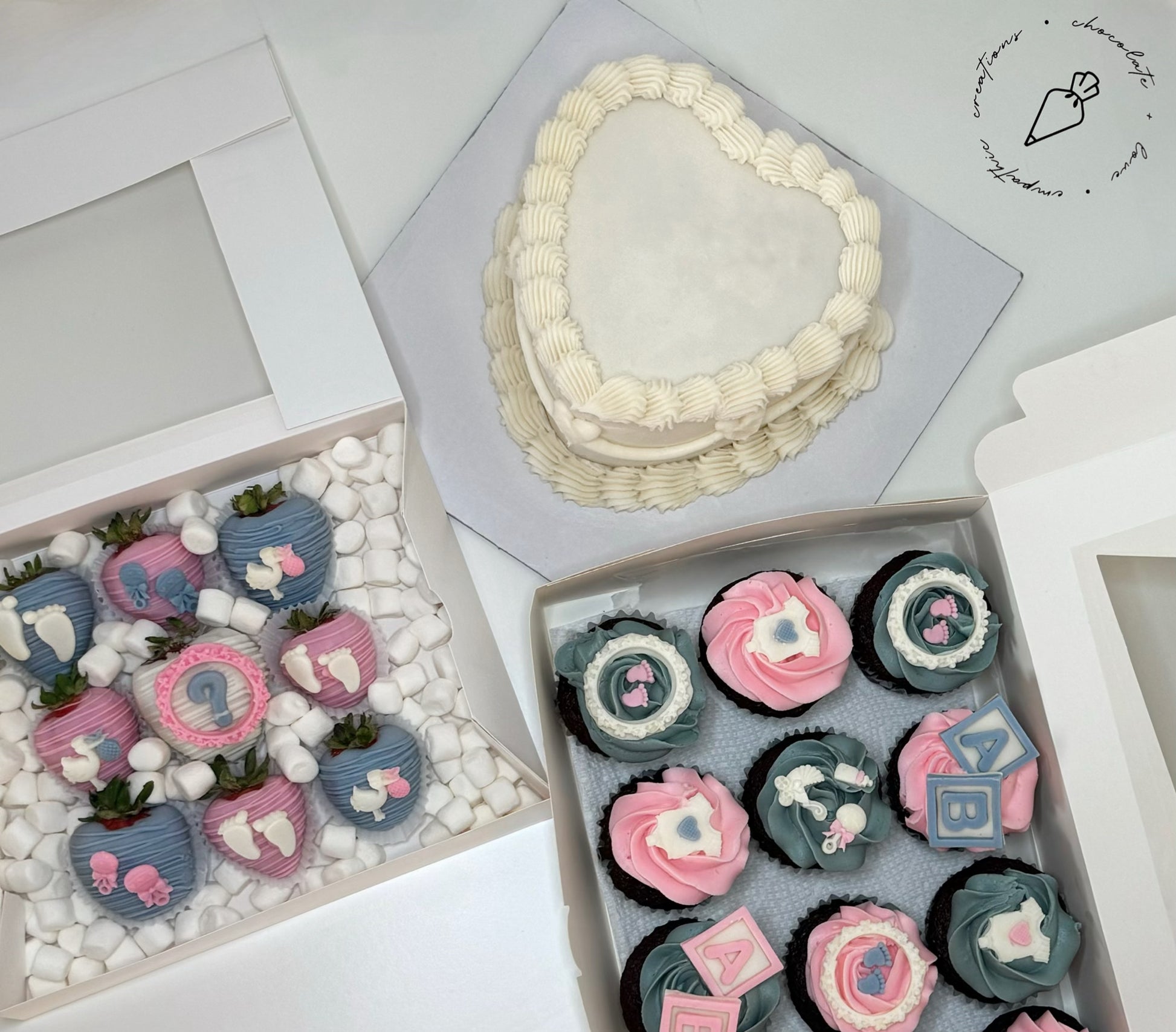 Vintage Heart Cake