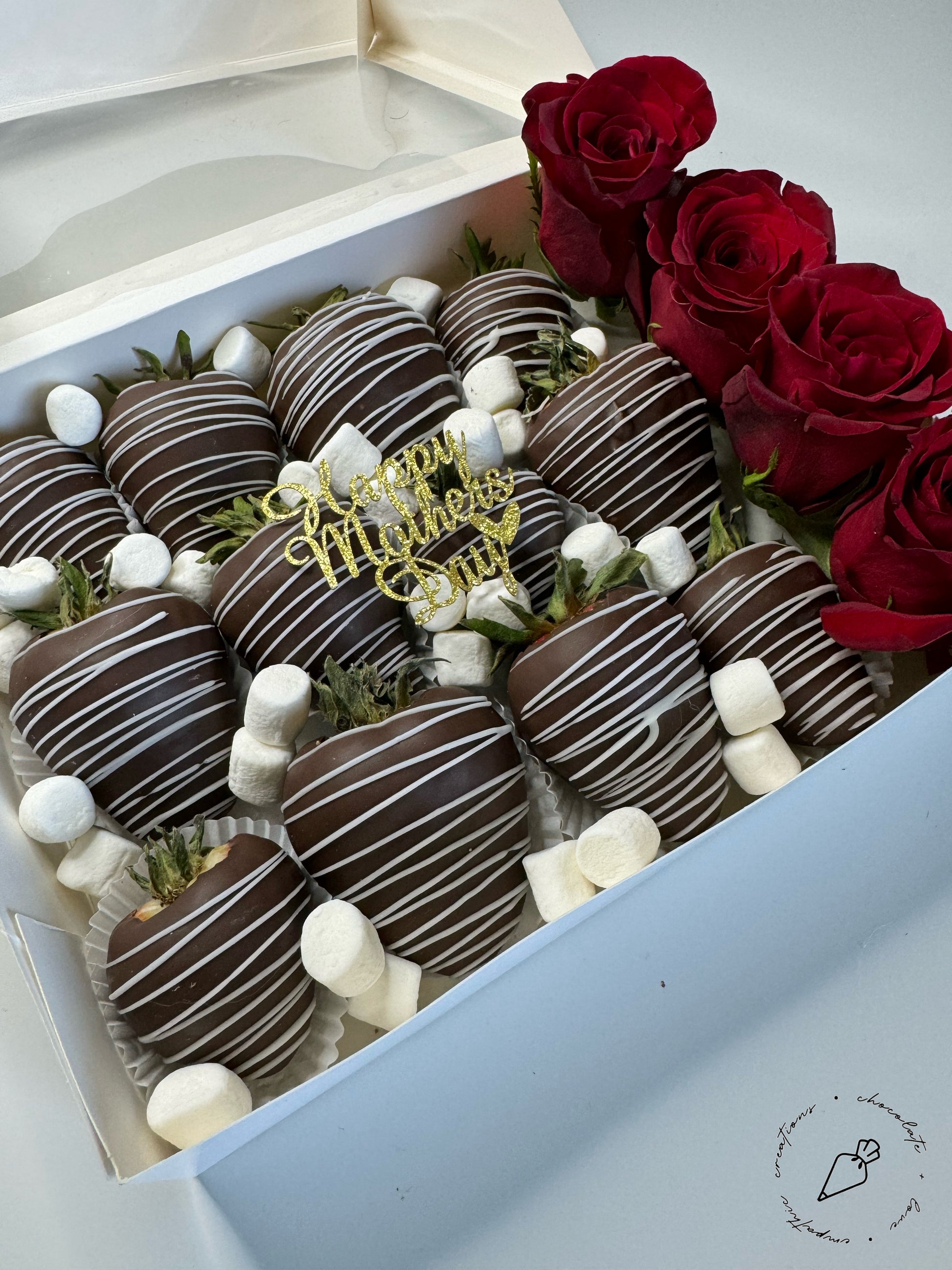 Chocolate Berries and Roses
